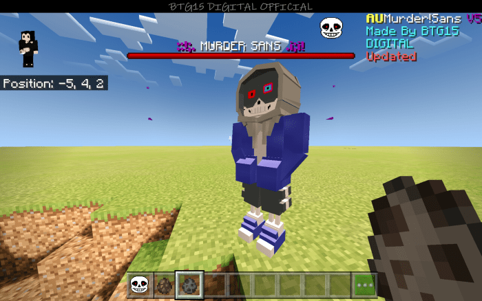 Sans Under Bonetale Fight Simulator Mod for MCPE for Android