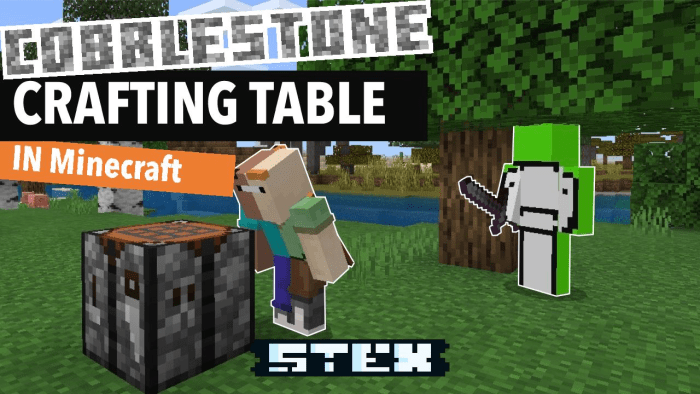 how to make a crafting table in minecraft video