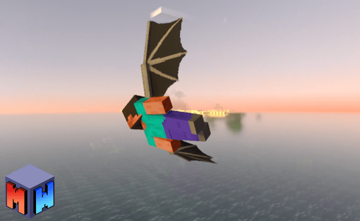 how to fly in minecraft pe with elytre wings