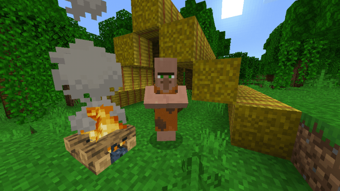 Herobrine Caveman Minecraft Skin