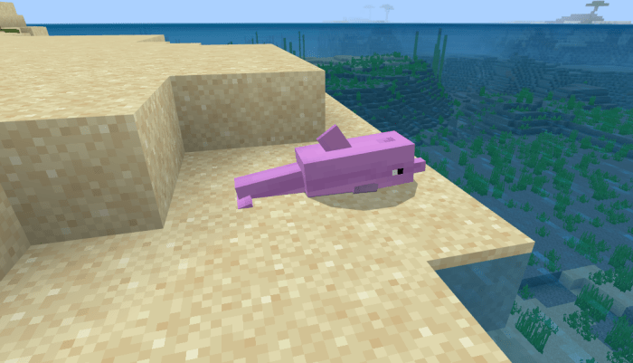 Pink River Dolphins | Minecraft PE Mods & Addons