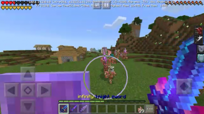 Elemental Swords Addon Add-ons for Minecraft PE