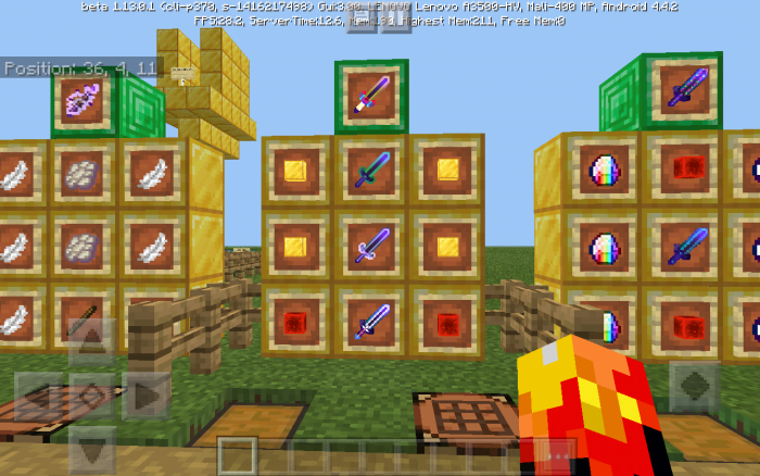 Elemental Swords Addon Add-ons for Minecraft PE
