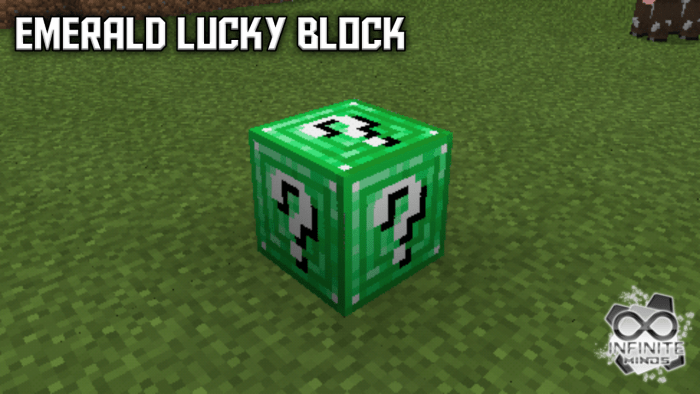 Emerald Lucky Block Mod (1.12.2, 1.8.9) - Block of Pure Epicness 