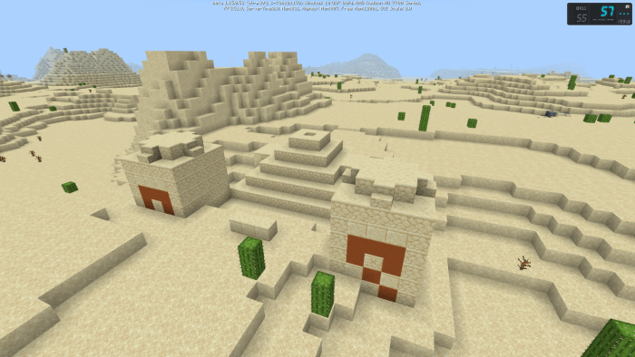 MCPE/Bedrock 3 Villages, 2 Pyramids and Ravine Seed – Minecraft Seeds ...