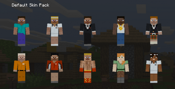 MCPEDL on X: Herobrine Skin Pack -  (1.2 Beta Only)  - By @fromgate  / X