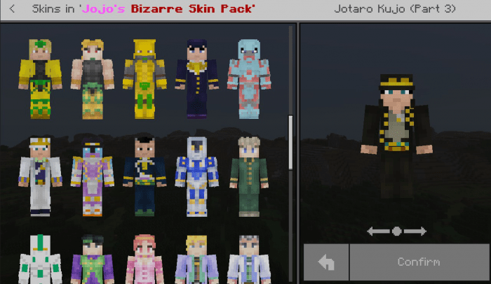 jojo mod bedrock download