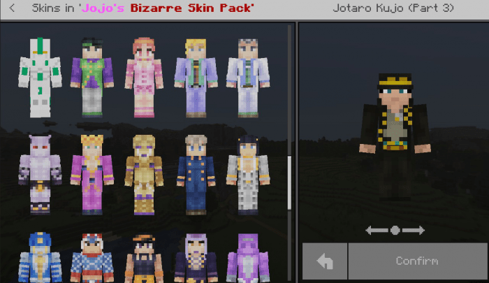 jojo mod minecraft bedrock edition