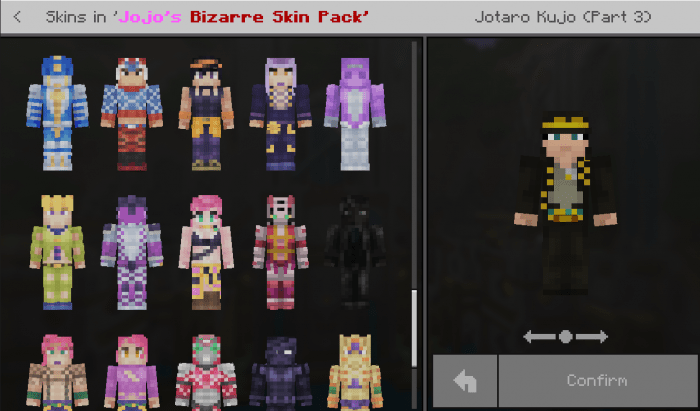 minecraft jojo mod bedrock