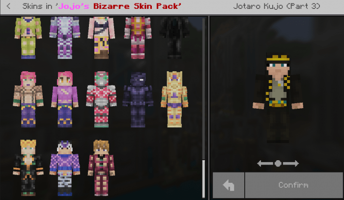 jojo mod bedrock download