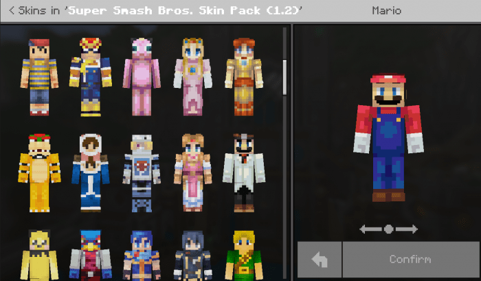 Super Smash Bros Skin Pack 1 2 1 Update Minecraft Skin Packs