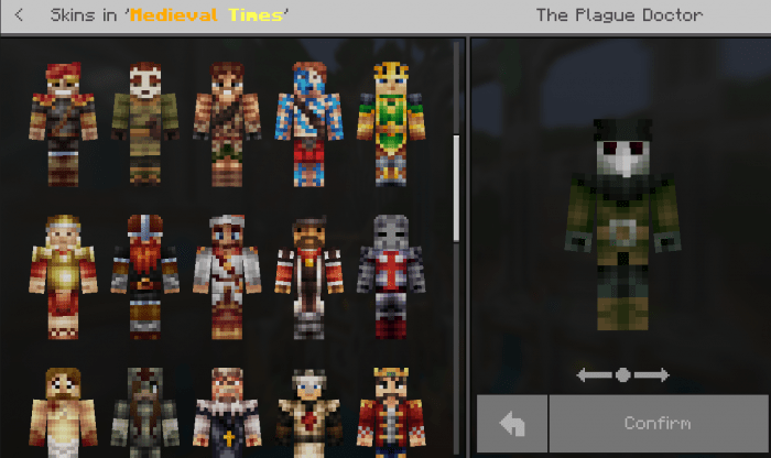 Medieval Times (Skin Pack) | Minecraft Skin Packs