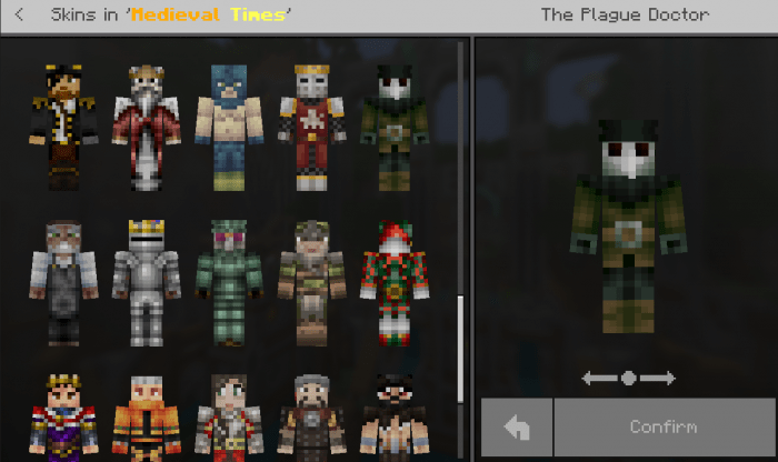 minecraft pe skin packs