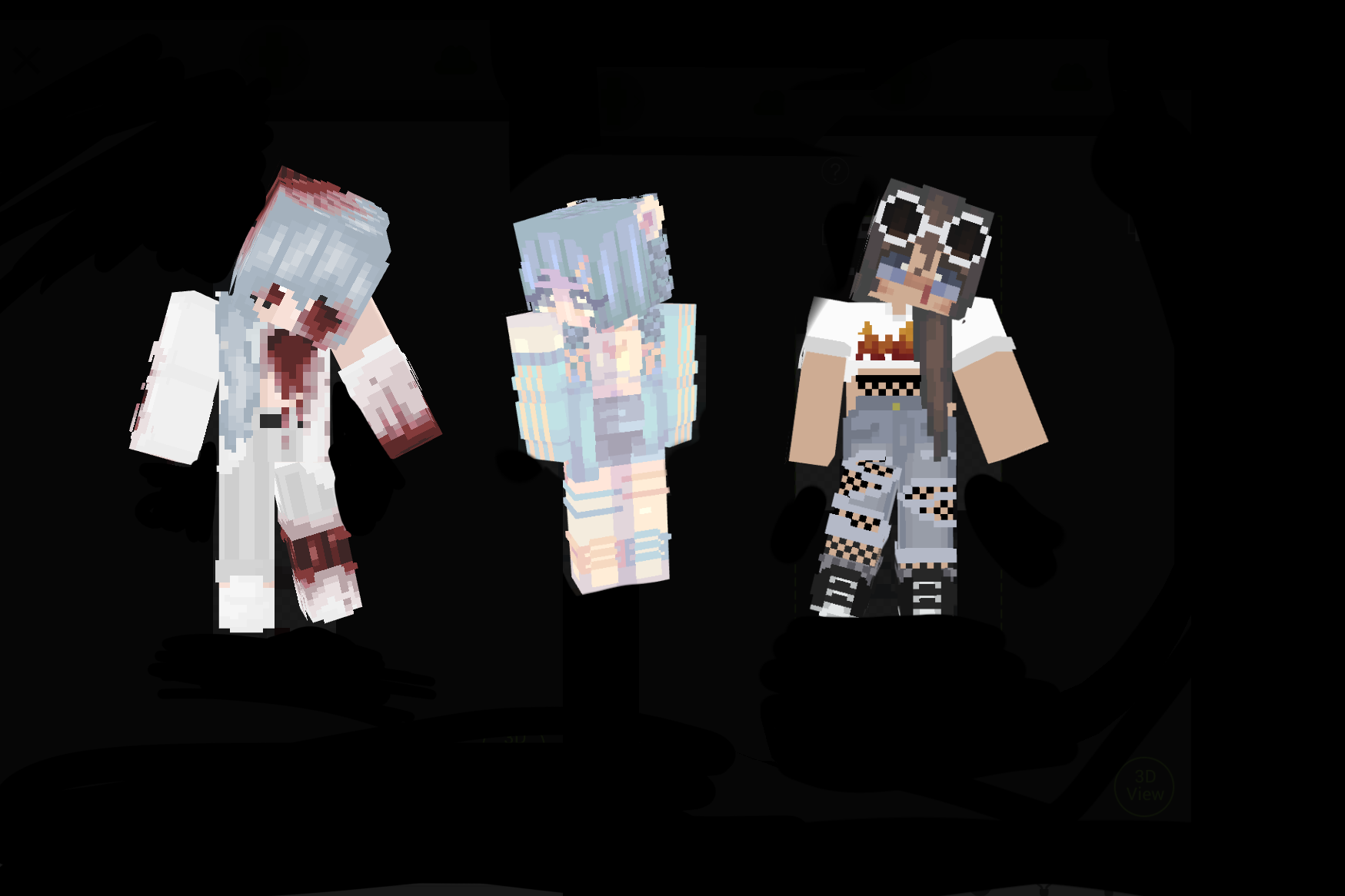 Cute Girls Hd Skin Pack Minecraft Skin Packs - aesthetic skin roblox girl cute