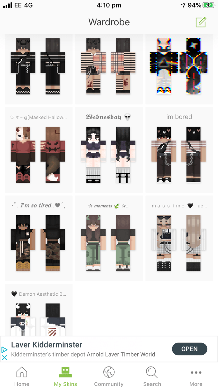 aesthetic skin pack male female