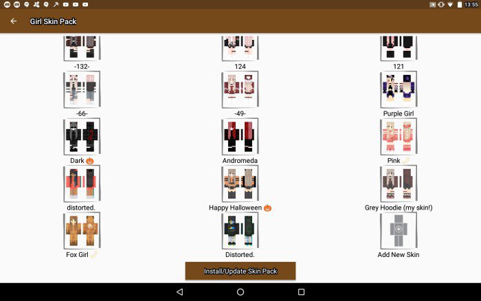 Dark Girls Skin Pack  Minecraft girl skins, Minecraft skins, Skin