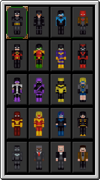 Batman Skins Pack Minecraft Skin Packs