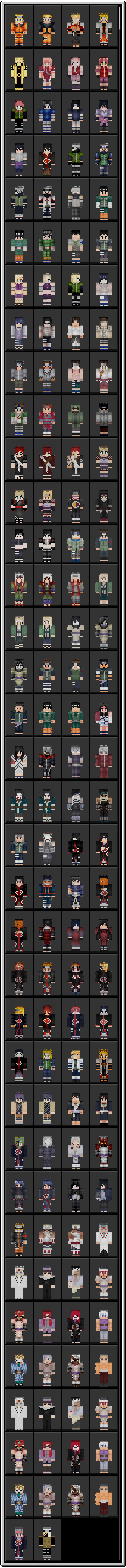 naruto skin pack minecraft skin packs