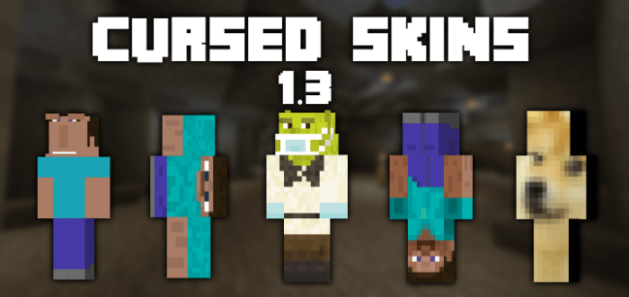 Cursed Skins 1 3 Minecraft Skin Packs