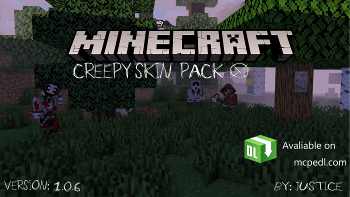 Creepy Skin Pack Halloween Update! | Minecraft Skin Packs