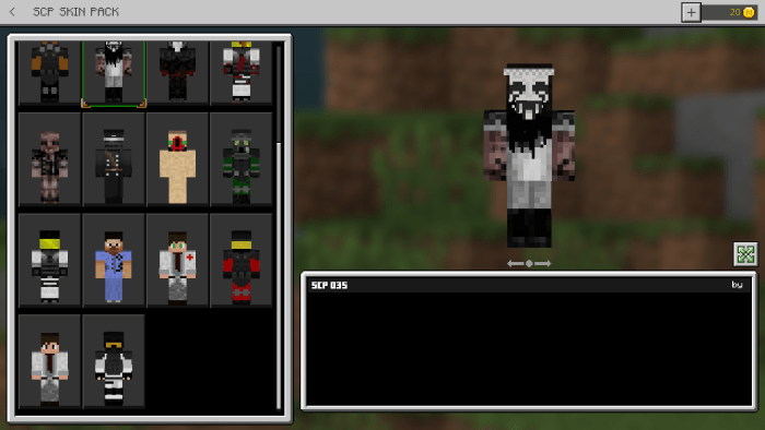 SCP-035 Minecraft Skin