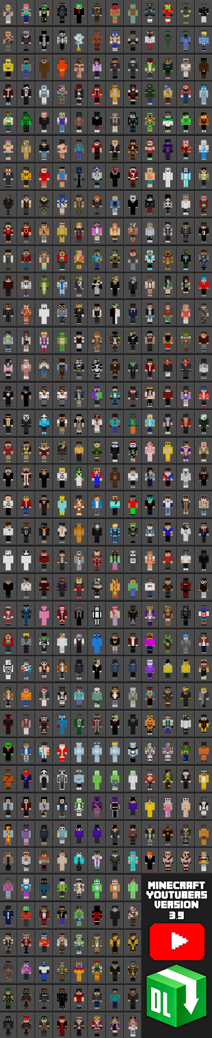 Mcpedl Youtuber Skin Pack Images