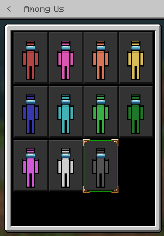 Among Us Skinpack Minecraft Skin Packs