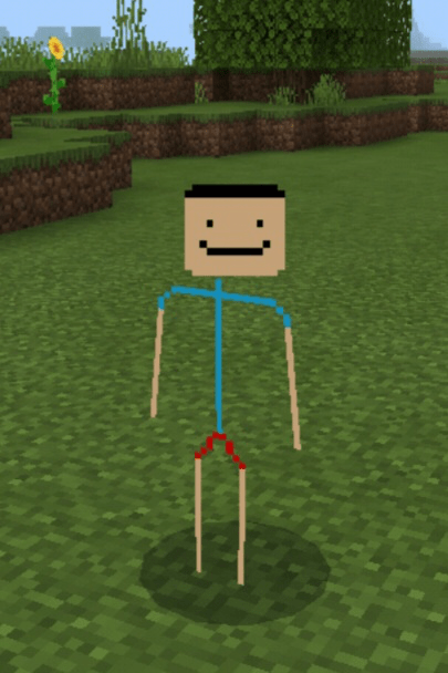 stickman red  Minecraft Skin