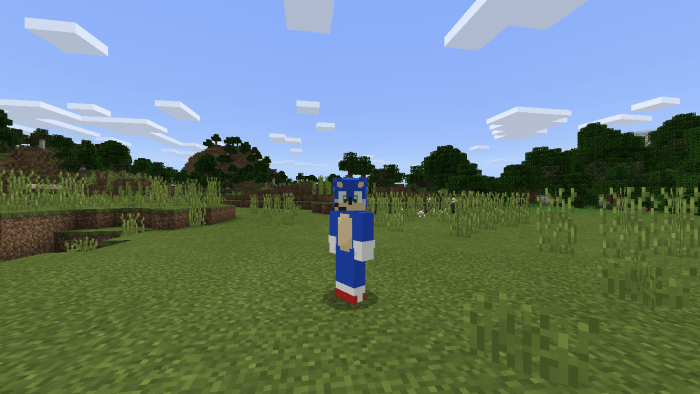 Sonic the Hedgehog Minecraft Skin