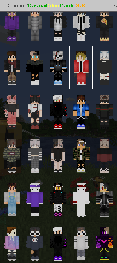 Casual Skin Pack 28 Time For Xmas Minecraft Skin Packs - skull bandit roblox wikia fandom