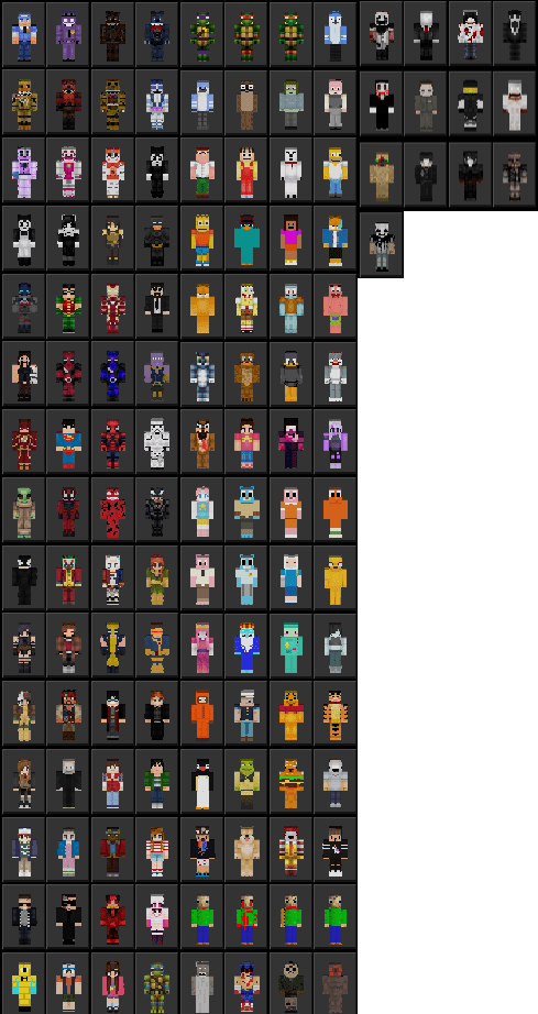 Casual Skin Pack 4 5 Halloween Update Minecraft Skin Packs - christmas event fnaf rp by senor toybonnie roblox youtube