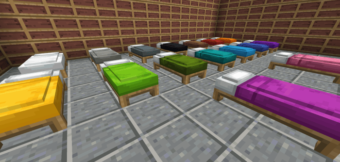 Comfy Beds 1 14 Minecraft Pe, How To Make Custom Beds In Minecraft Pe