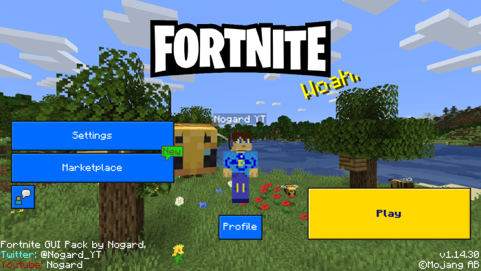 Fortnite Gui Rp Minecraft Pe Texture Packs