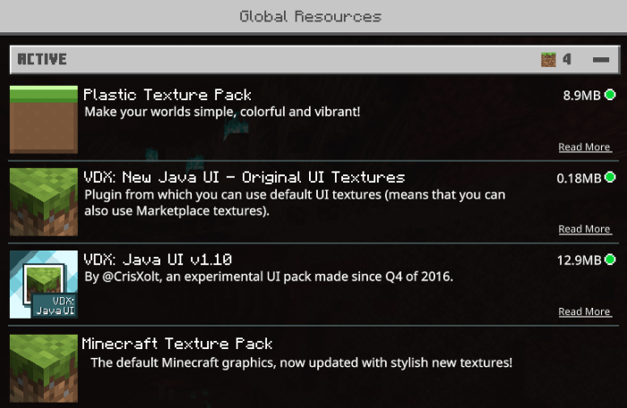 Vanilla Deluxe Java Ui Minecraft Pe Texture Packs - catalog gui v9 roblox