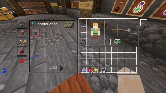Clear Clean Java Inventory Ui V2 New Smooth Ui Minecraft Pe Texture Packs
