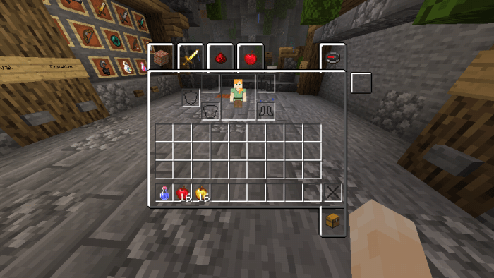 Clear Clean Java Inventory Ui V2 New Smooth Ui Minecraft Pe Texture Packs