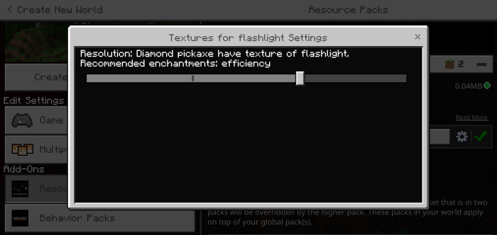 flashlight texture map