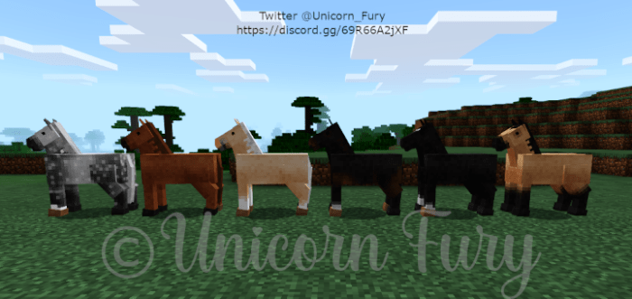 MCPE/Bedrock Cuter Vanilla Horses v1.0.0 – .mcpack – MCBedrock Forum