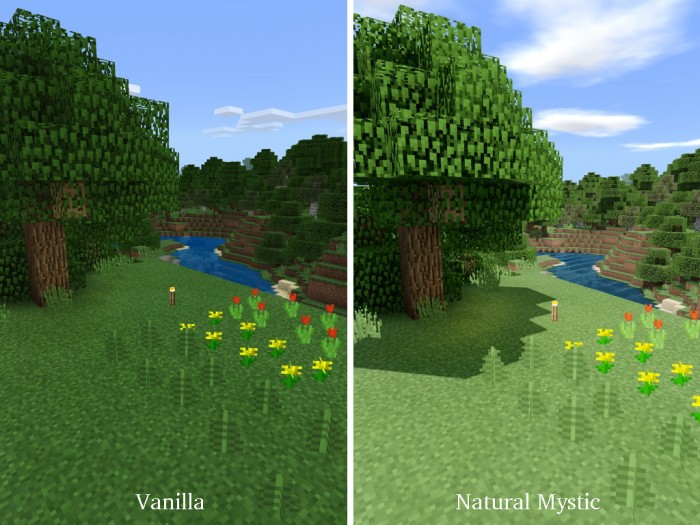 Natural Mystic Shaders Minecraft Pe Texture Packs - roblox shaders 20 download