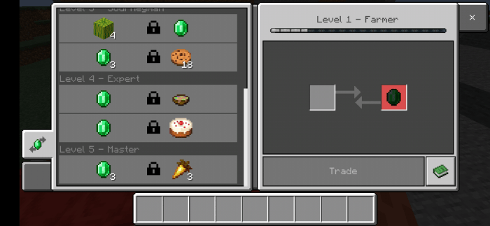 All Trades Visible With Bedrock Tweaks Minecraft Pe Texture Packs