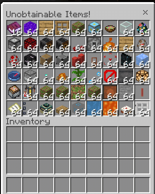 Mcpe Bedrock Unobtainable Items World Updated Mcworld Mcbedrock Forum