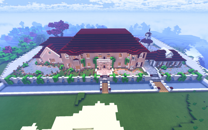 Beautiful Mansion (Mansion with Commands) (1.16.101+) Minecraft Map