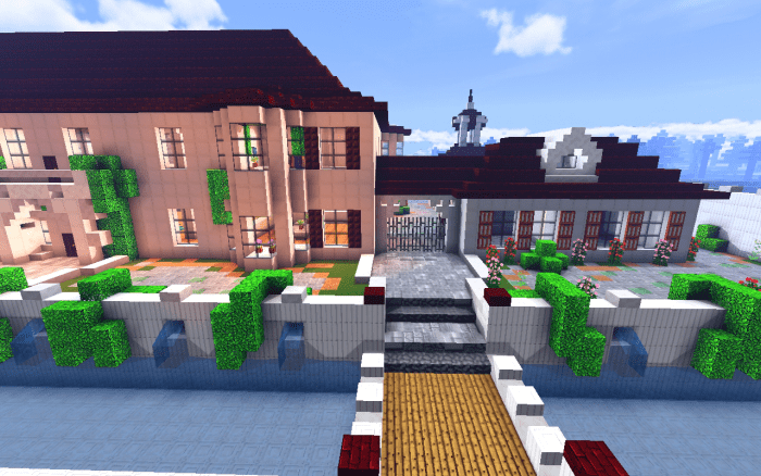 Beautiful Mansion (Mansion with Commands) (1.16.101+) Minecraft Map