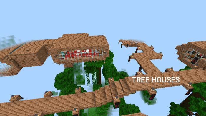 Jungle Tree House Fixed Links Minecraft Pe Maps