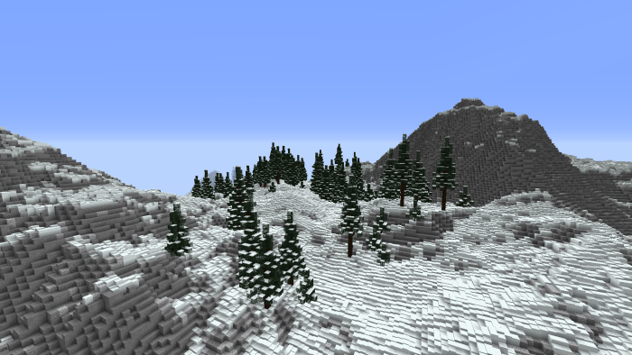 MCPE/Bedrock Snowy Mountains – Survival Maps – MCBedrock Forum