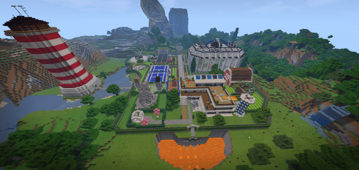 Mega Redstone House Minecraft Pe Maps