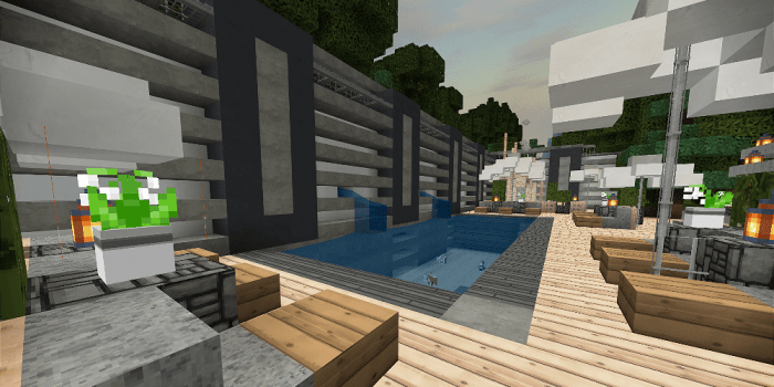 Longfield Modern Mansion Map Minecraft Pe Maps