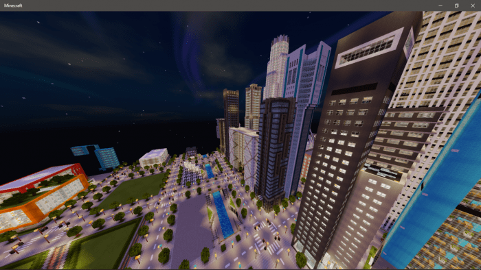 minecraft modern city pe