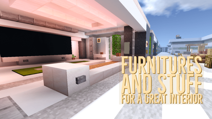 Modern Interior Ideas For Builds Minecraft Pe Maps - Modern House Decorating Ideas Minecraft