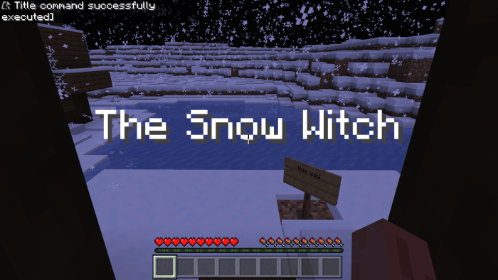 The Snow Witch Minecraft Pe Maps
